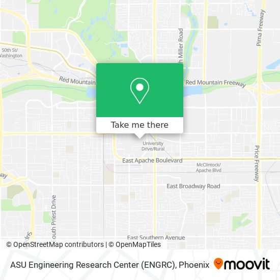 ASU Engineering Research Center (ENGRC) map