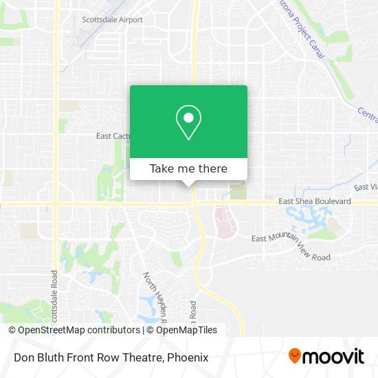 Mapa de Don Bluth Front Row Theatre