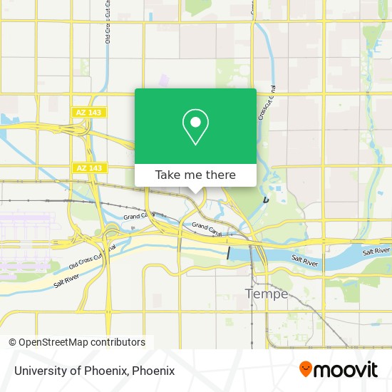 University of Phoenix map