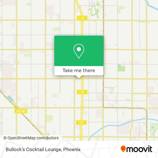 Bullock's Cocktail Lounge map