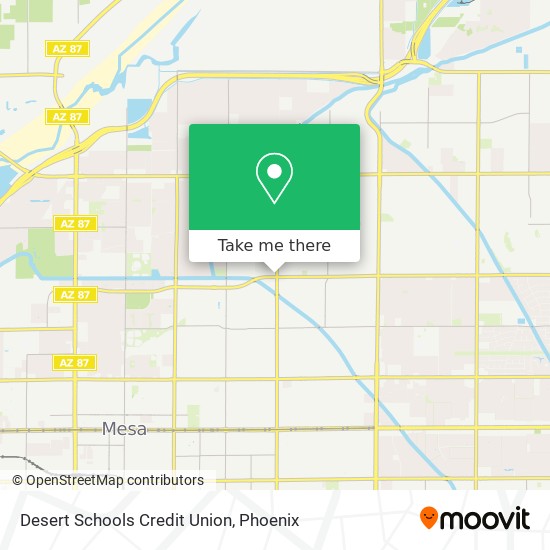 Desert Schools Credit Union map