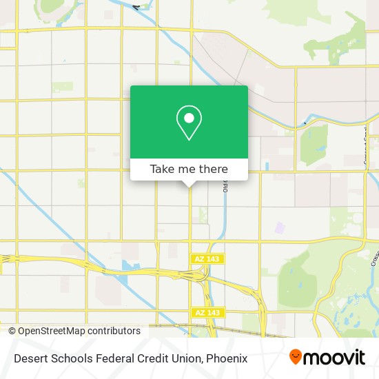 Mapa de Desert Schools Federal Credit Union