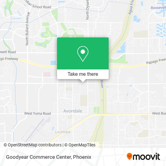 Mapa de Goodyear Commerce Center