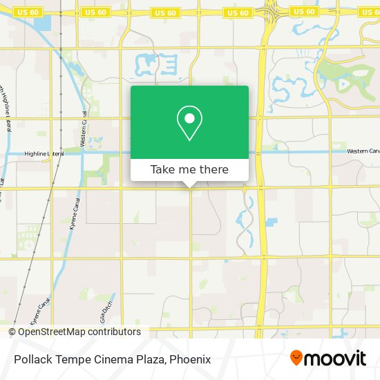 Mapa de Pollack Tempe Cinema Plaza