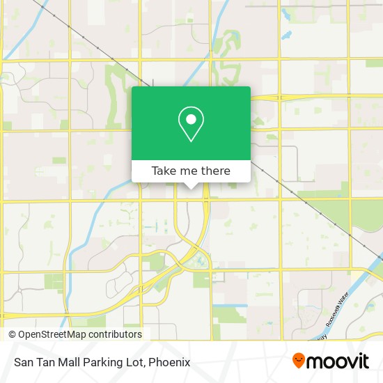 Mapa de San Tan Mall Parking Lot