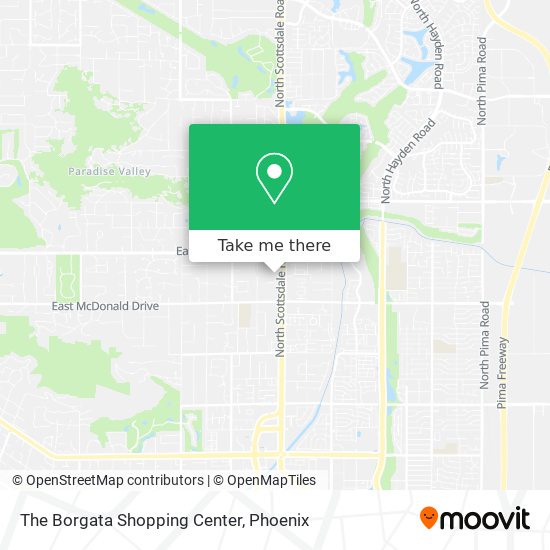 The Borgata Shopping Center map