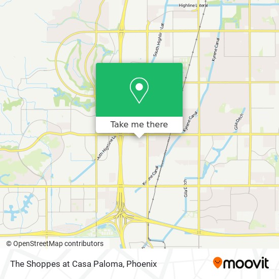 The Shoppes at Casa Paloma map