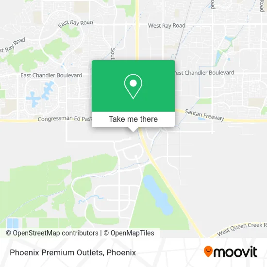 Phoenix Premium Outlets map