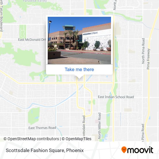 Scottsdale Fashion Square map