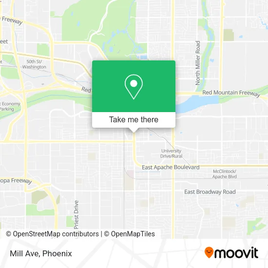 Mill Ave map