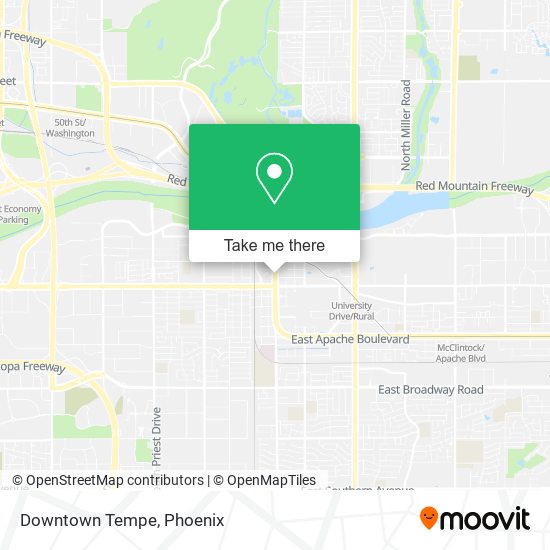 Downtown Tempe map