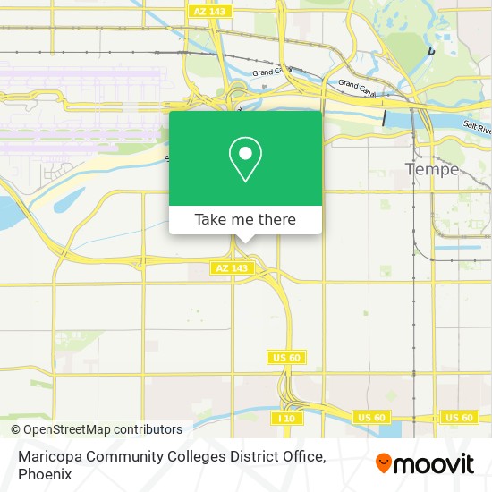 Mapa de Maricopa Community Colleges District Office