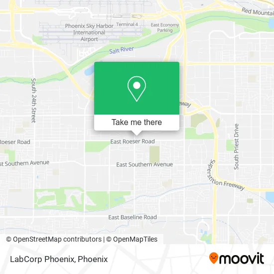 LabCorp Phoenix map