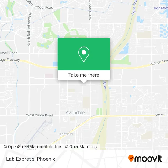 Lab Express map