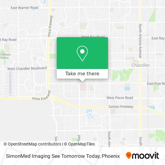 Mapa de SimonMed Imaging See Tomorrow Today