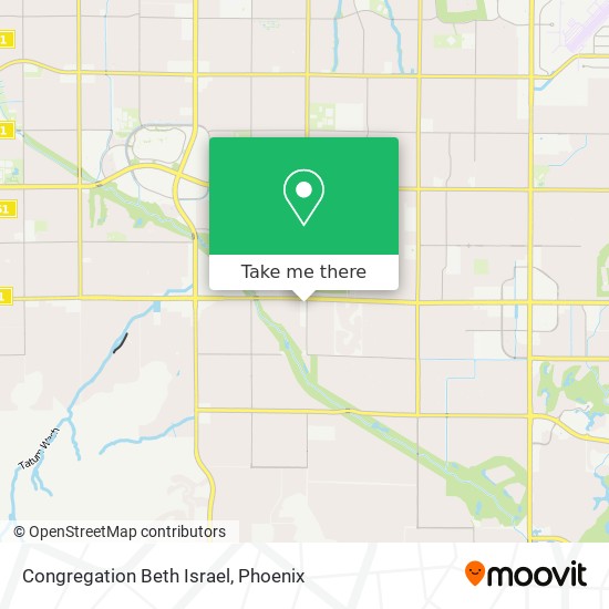 Congregation Beth Israel map