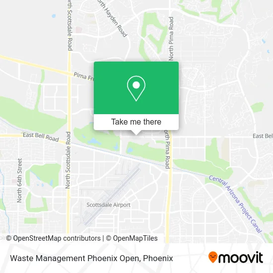 Waste Management Phoenix Open map