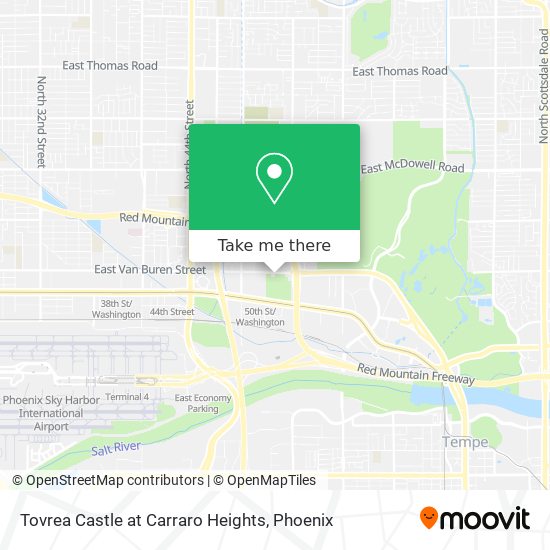 Tovrea Castle at Carraro Heights map