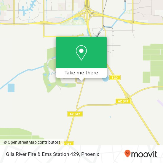 Gila River Fire & Ems Station 429 map