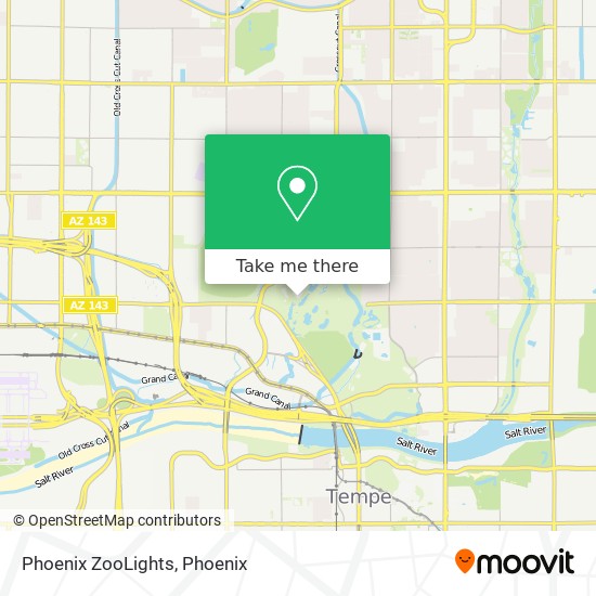 Phoenix ZooLights map