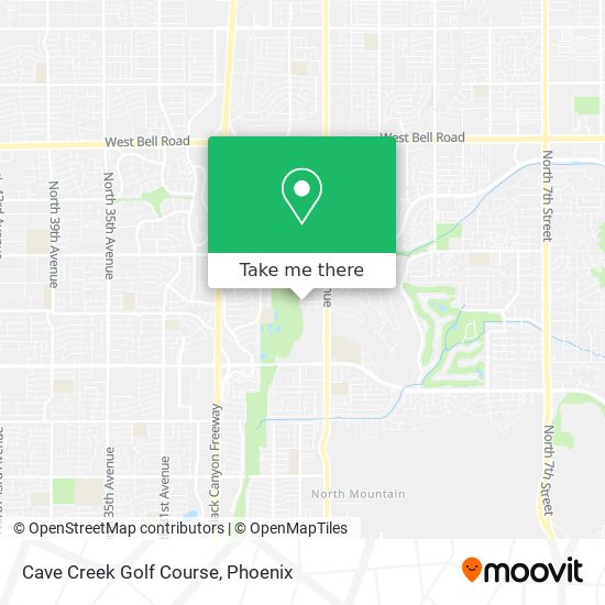 Mapa de Cave Creek Golf Course