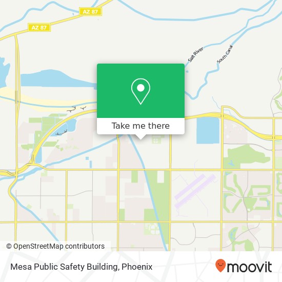 Mesa Public Safety Building map