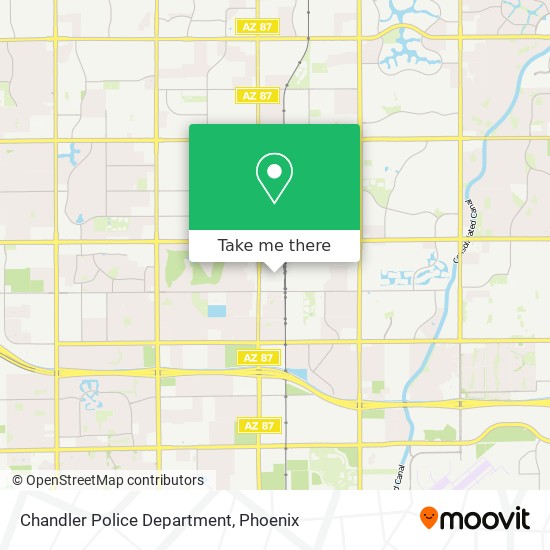 Chandler Police Department map