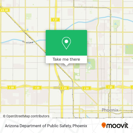 Arizona Department of Public Safety map