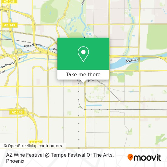 AZ Wine Festival @ Tempe Festival Of The Arts map