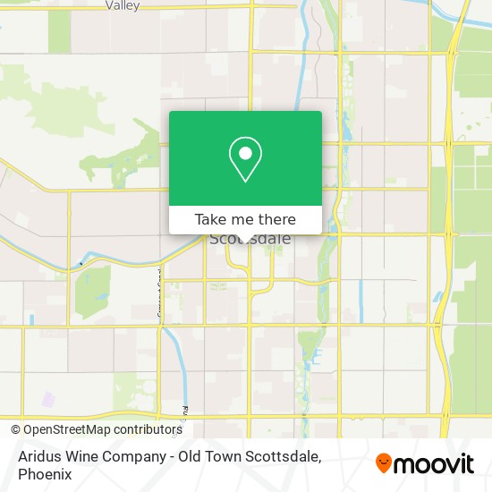 Aridus Wine Company - Old Town Scottsdale map