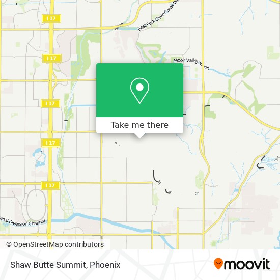 Mapa de Shaw Butte Summit