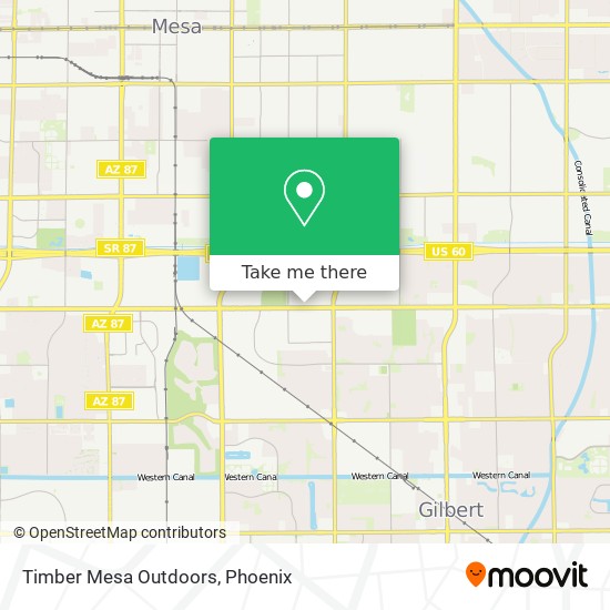 Timber Mesa Outdoors map