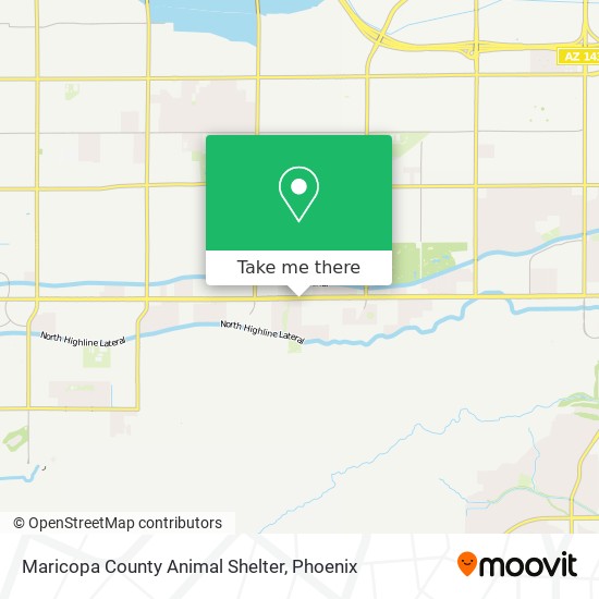 Mapa de Maricopa County Animal Shelter