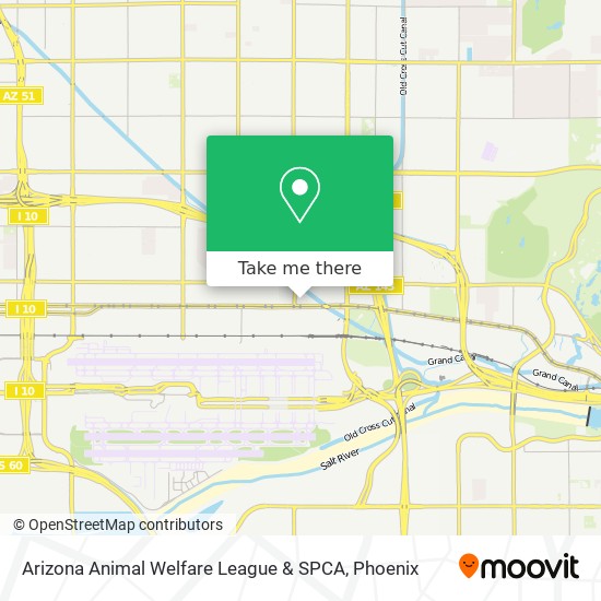 Arizona Animal Welfare League & SPCA map