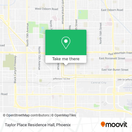 Mapa de Taylor Place Residence Hall