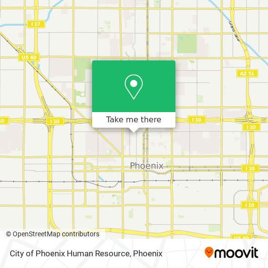 City of Phoenix Human Resource map