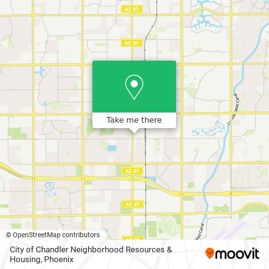 Mapa de City of Chandler Neighborhood Resources & Housing