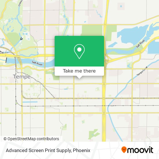 Advanced Screen Print Supply map