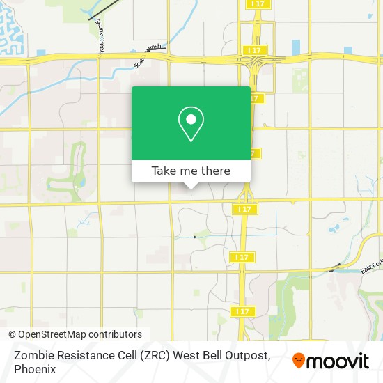 Mapa de Zombie Resistance Cell (ZRC) West Bell Outpost