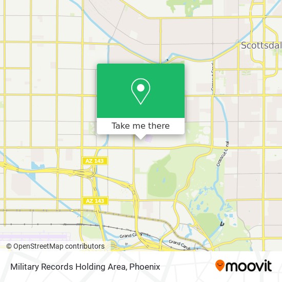 Military Records Holding Area map