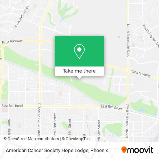 American Cancer Society Hope Lodge map