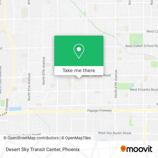 Mapa de Desert Sky Transit Center