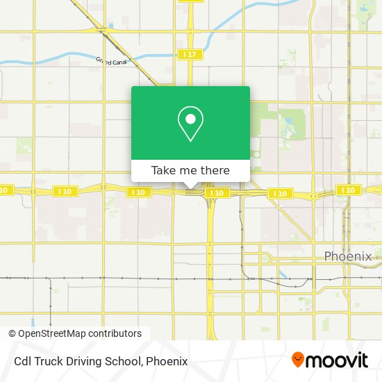 Cdl Truck Driving School map