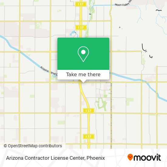 Arizona Contractor License Center map