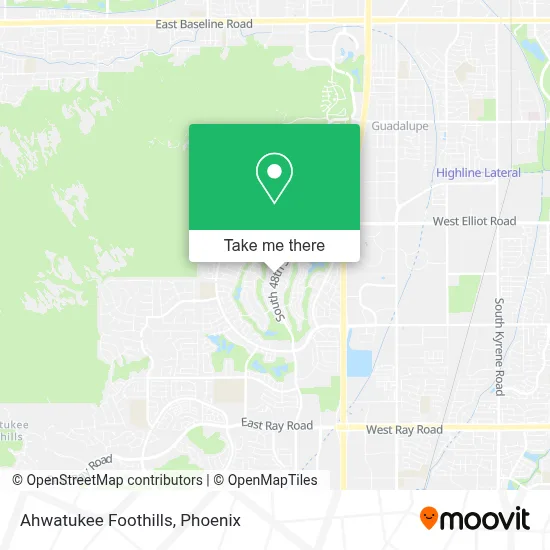 Ahwatukee Foothills map