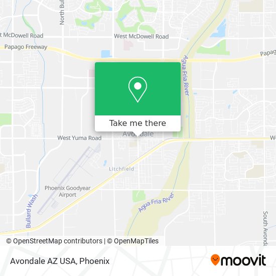 Avondale AZ USA map