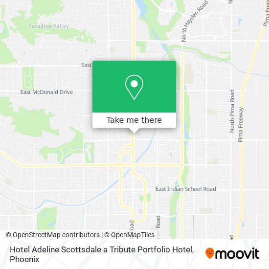 Hotel Adeline Scottsdale a Tribute Portfolio Hotel map