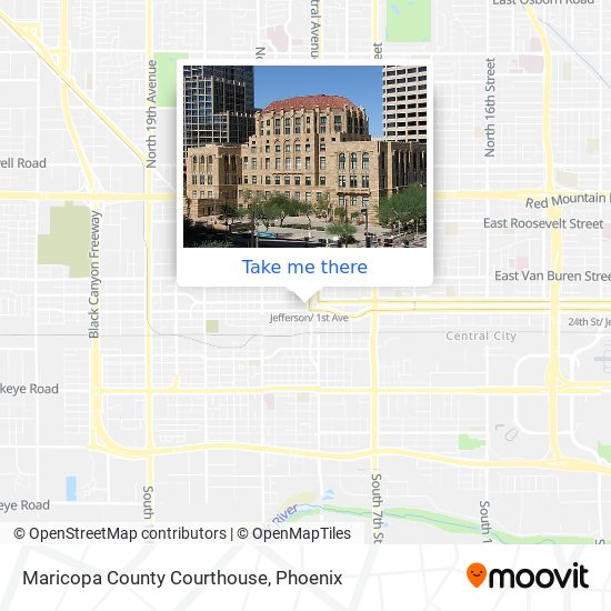 Maricopa County Courthouse map