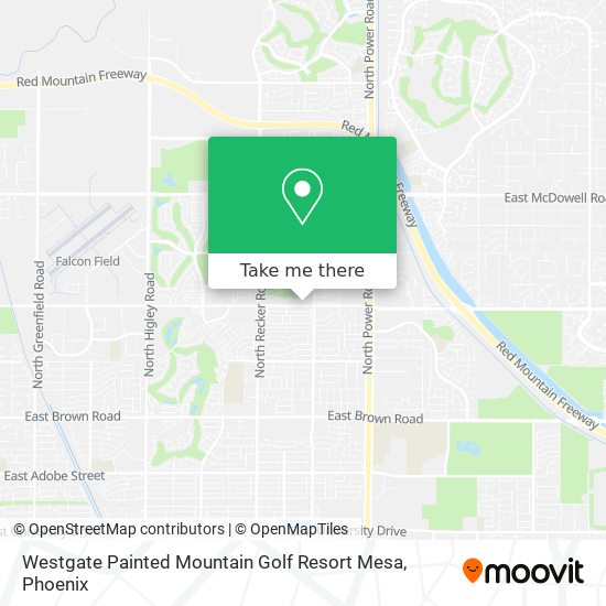 Westgate Painted Mountain Golf Resort Mesa map