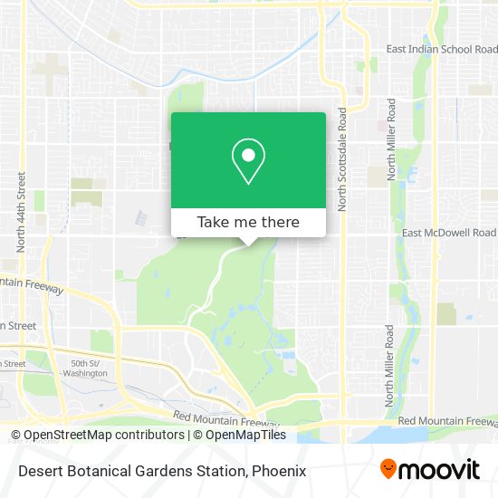 Desert Botanical Gardens Station map